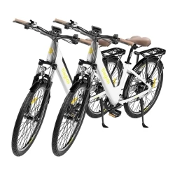 2 Stück Eleglide T1 STEP-THRU 27,5 Zoll elektrisches Trekkingrad –Weiß