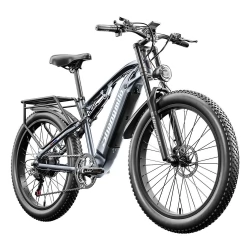 Shengmilo MX05 26 Inch Fat Tire Electric Bike, 500W Bafang Motor, 42km/h Max Speed, 15Ah LG Battery, 60km Range