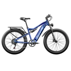 Shengmilo MX03 2023 elektrische fiets, 26*3.0in band, 500W Bafang motor, 25km/h max snelheid, 48V 15Ah batterij