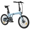 ADO A20 Air Foldable City Electric Bike,250W Motor,10Ah Samsung Battery,37 Nm Torque,Carbon Belt, IPS Display - Blue
