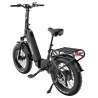 ESKUTE Star Foldable Electric Bike, 250W Motor, 48V 25Ah Battery, 65Nm Torque Sensor,100km Range,20*4.0'' Fat Tire - Black
