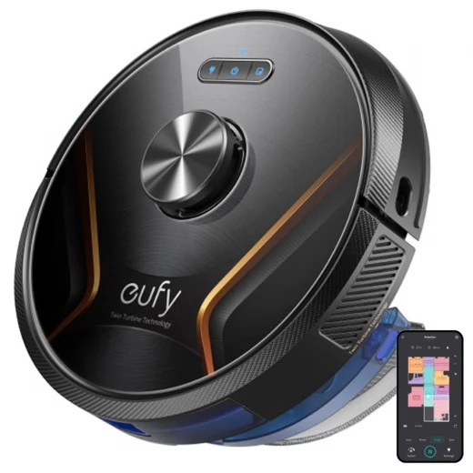 

eufy RoboVac X8 Hybrid Robot Vacuum Cleaner, 2 in 1 Vacuum and Mop, 2x2000Pa Suction Power, Twin Turbine Technology