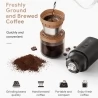 i Cafilas FK13 3 in 1 Grinder Coffee Maker, 20g Bean Container, Pour Over Dripper, Adjustable Grinding, 3300mAh Battery