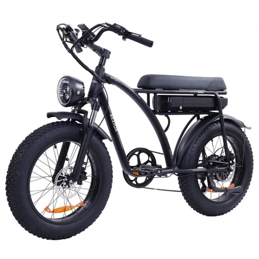 

BEZIOR XF001 Plus Electric Bike, 20*4.0in Tire, 48V 1000W Motor, 45km/h Max Speed, 17.5Ah Battery, 100km - Matt Back