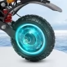 Halo Knight T104 elektrische scooter, 10 inch off-road banden, 52V 1000W*2 motor, 65 km / h max snelheid, 52V 21Ah batterij