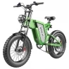 GUNAI MX25 Electric Bike, 20*4.0in Fat Tire, 1000W Motor, 40-50km/h Max Speed, 48V 25Ah Battery, 200kg Load - Green