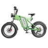 GUNAI MX25 Elektrische fiets, 20*4.0in dikke banden, 1000W motor, maximale snelheid 40-50km/h, 48V 25Ah accu - Groen