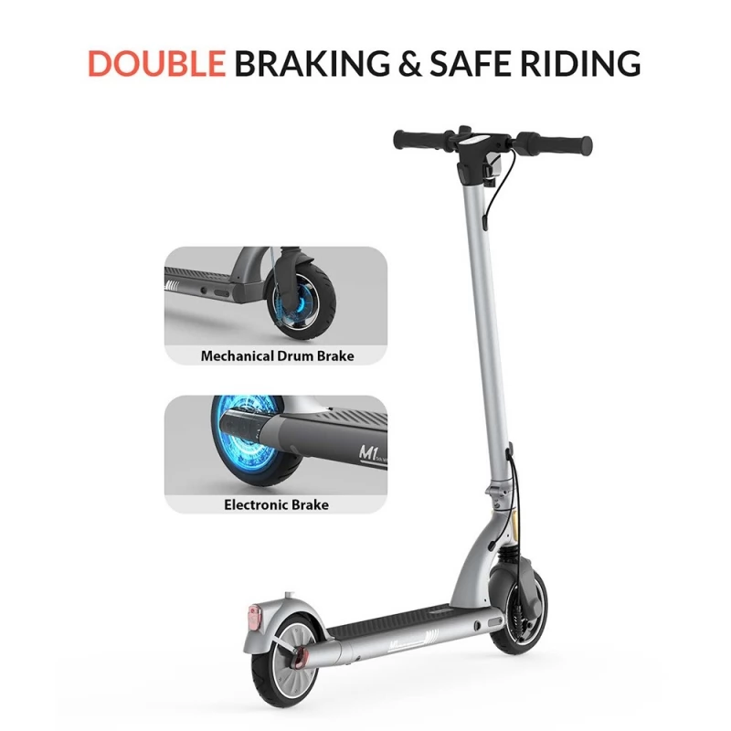 5TH WHEEL M1 Electric Scooter, 8in Inner Honeycomb Tire, 250W Motor, MAX  480W Output, 25km/h Max Speed, 36V 6Ah Battery 