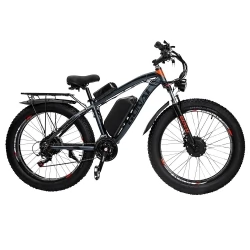 GUNAI GN88 Electric Mountain Bike, 26*4.0in Fat Tires, 1000W*2 Motors, 48V 22Ah Battery