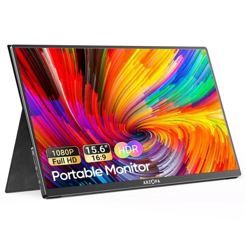 ARZOPA 15.6in Portable Monitor 1920*1080, 60Hz Refresh Rate, HDR
