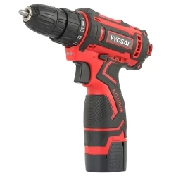 VVOSAI WS-3016-B2P 16V Cordless Drill Electric Screwdriver, 3/8 inch Chuck Size, 2 Speed, with 28pcs Drill Bits Kit