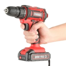 VVOSAI WS-3020-A1 20V Cordless Drill Electric Screwdriver, 3/8 inch Chuck Size, 2 Speed, 1.5Ah Battery, with Paper Box