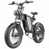 GUNAI MX25 20" Fat Tires Electric Bike Max Speed 50 km/h - 48V 25Ah Lithium Battery & 1000W Brushless Motor Double Oil Brakes
