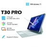 DERE T30 PRO 2-in-1 Laptop,13" 2K IPS Touch Screen, Tablet PC/Magic Keyboard + Stylus Pen, 2.4G & 5G WiFi,16GB + 512GB-Green