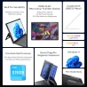 DERE T30 PRO 2-in-1 Laptop,13" 2K IPS Touch Screen, Tablet PC/Magic Keyboard + Stylus Pen, 2.4G & 5G WiFi,16GB + 1TB-Dark Grey