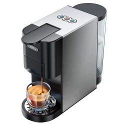 HiBREW H3A 5 in 1 Kaffeemaschine, 19 Bar Druck, Kalt/Heiß-Modus, 1000ml Wassertank, Anti-Trocken-Schutz - Silber