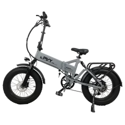 PVY Z20 Plus Foldable off-road Electric Bike, 500W Motor, 48V 14.5Ah Battery,Triple Suspension System - Grey