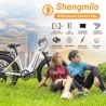 Shengmilo MX06 Elektro Mountainbike, 500W Bafang Motor, 48V 17.5Ah Samsung Akku, 26in All-Terrain Fat Tires