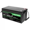 LANPWR 24V 100Ah LiFePO4 Lithium accupack back-upvermogen, 2560Wh energie, 4000 diepe cycli, ingebouwd 100A BMS