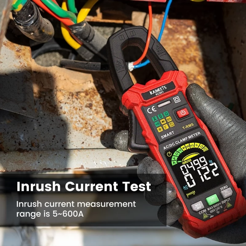 KAIWEETS KC601 Smart Digital Clamp Meter, 6000 Counts, Auto Range