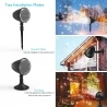 2Pcs Sneeuwval Projector Lights, Dynamische LED Tuin Sneeuwvlok Verlichting - EU Stekker