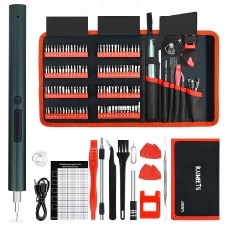 KAIWEETS ES20 137 in 1 Electric Screwdriver Set, 200rpm No-load Speed, 0.15-0.35Nm Torque, LED Light, 350mAh Battery