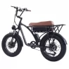GOGOBEST GF750 Plus Electric Bike,1000W*2 Motor, 48V 17.5Ah Battery,Front and Rear Hydraulic Brakes - Black