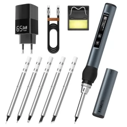 KAIWEETS KETS02 Smart Digital Soldering Iron Kit, 9-20V Operating Voltage, Precise Temperature Control, Sleep Mode