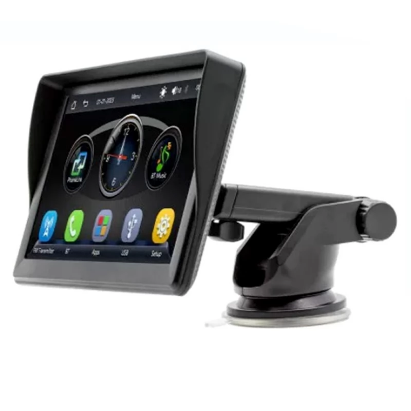 Tragbarer MP5-Player für das Auto, FM-Radio, 7 Touchscreen, mit  Sonnenblende, unterstützt Bluetooth-Musik,Freisprecheinrichtung 