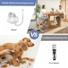 YISORA P20S Dog Clipper with Pet Hair Vacuum Cleaner With 5 Proven Care Tools
