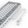 3inuS 87-Key 5-in-1 Mechanical Keyboard, Hub Dual USB-C Cable, Hot-Swappable - Blue Switches