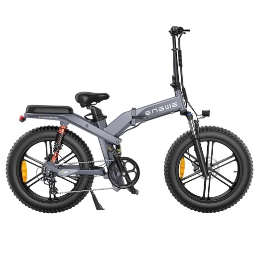 ENGWE X20 20*4.0 inch Tires Foldable Electric Bike, 750W Motor, 14.4Ah+7.8Ah Dual Battery, 50km/h, 114km - Grey
