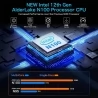 GMK G2 Mini PC Intel Alder Lake N100 up to 3.4GHz, 12GB DDR5 256GB SSD, WiFi 6, 2*Ethernet 1000Mbps Giga LAN RJ45