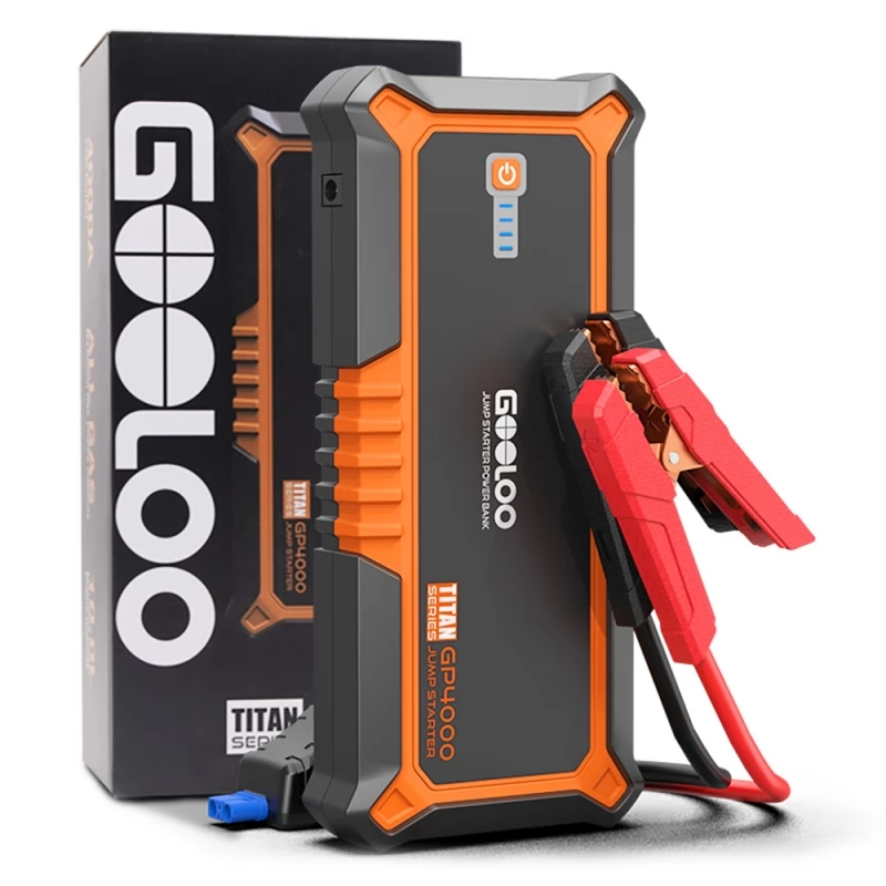  GOOLOO Portable GP3000 & GP4000 Car Jump Starters for 12 Volt  Automotive Batteries,Jump Box Power Pack with USB Quick Charge & Flashlight  : Automotive