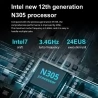T-bao N9N Pro Mini PC Intel Core i3-N305 Processor, 12GB RAM en 512GB ROM - EU