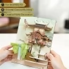 Rolife TGB05 Falling Sakura Book Nook Spielzeugregal 3D Holzpuzzle Set, 340 Teile
