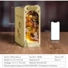 Rolife TGB05 Falling Sakura Book Nook Shelf Insert 3D Wooden Puzzle Kit, 340Pcs
