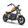 Hyper GOGO Cruiser 12 Plus Electric Motorcycle for Kids, 12 x 3" Tires, 160W, 5.2Ah, Bluetooth Speaker, LED Lights - Orange