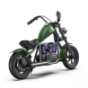 Hyper GOGO Cruiser 12 Plus Elektrische Motorfiets voor Kinderen, 12 x 3" Banden, 160W, 5.2Ah, Bluetooth-luidspreker - Groen