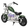 Hyper GOGO Cruiser 12 Plus Electric Motorcycle with App for Kids, 12 x 3" Tires, 160W, 5.2Ah, Bluetooth Speaker - Green