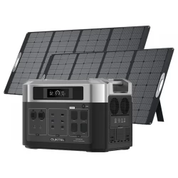 OUKITEL BP2000 + 2 stuks PV400 400W draagbaar zonnepaneel kit