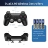 AMPOWN GD20 Game Stick with 2 Wireless Game Console, Emuelec 4.3, 128GB TF Card 50000  Games, 4K HDMI Output