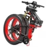 BEZIOR X-PLUS Mountain Electric Bike, 1500W Motor, 48V 17.5Ah Akku, 26*4.0 Reifen, 40 km/h Höchstgeschwindigkeit - Rot