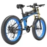 BEZIOR X-PLUS Elektro-Mountainbike, 1500W Motor, 48V 17.5Ah Akku, 26*4.0 Reifen, 40 km/h Höchstgeschwindigkeit -Blau