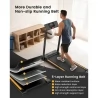 UREVO URTM006 Foldable Mini Treadmill, Walking Area 105*40cm, Max Load 100kg