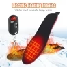 Electric Heating Insoles, 3-Speed, Temperature Control, 2100mAh Lithium Battery, Remote Control, Support Cutting