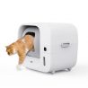Furbulous Automatic Cat Litter Box mit App Anbindung, 60L große Box für mehrere Katzen mit Geruchsentfernung Deodorant - Weiß
