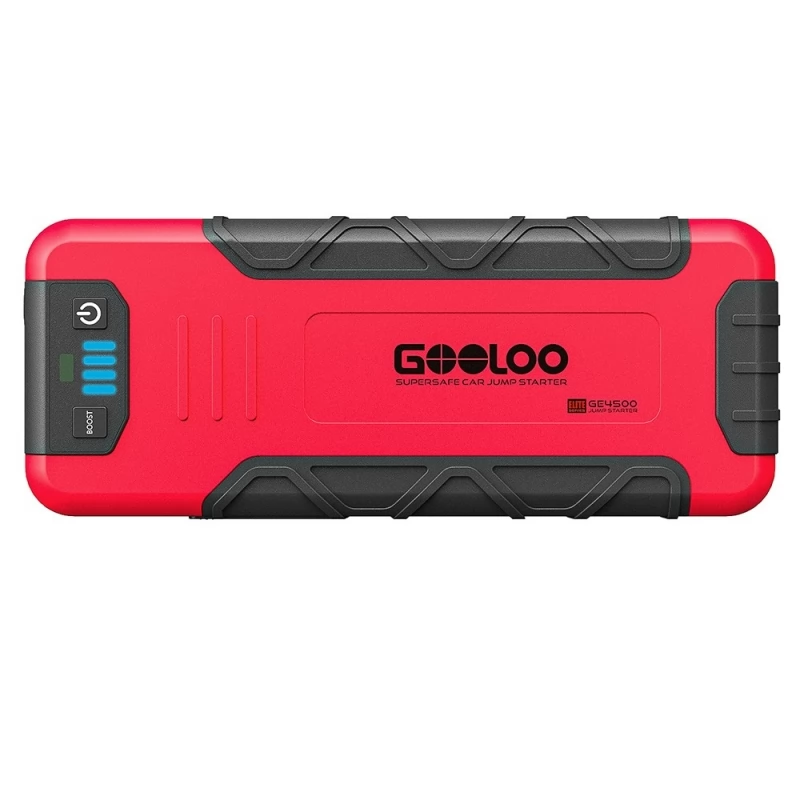GOOLOO GE4500 Kfz Starthilfe, 4500 A , tragbare 16000 mAh Powerbank, 3 Modi  LED-Licht 