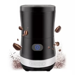 HiBREW 70W Portable Coffee Bean Grinder Blender, DC 5V USB Rechargeable Coffee Grinding Machine, 350ml Single Cup