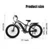 CMACEWHEEL TP26 Electric Bike, 26*4.0 inch CST Tire, 750W Motor, 40-45km/h Max Speed, 17Ah Battery